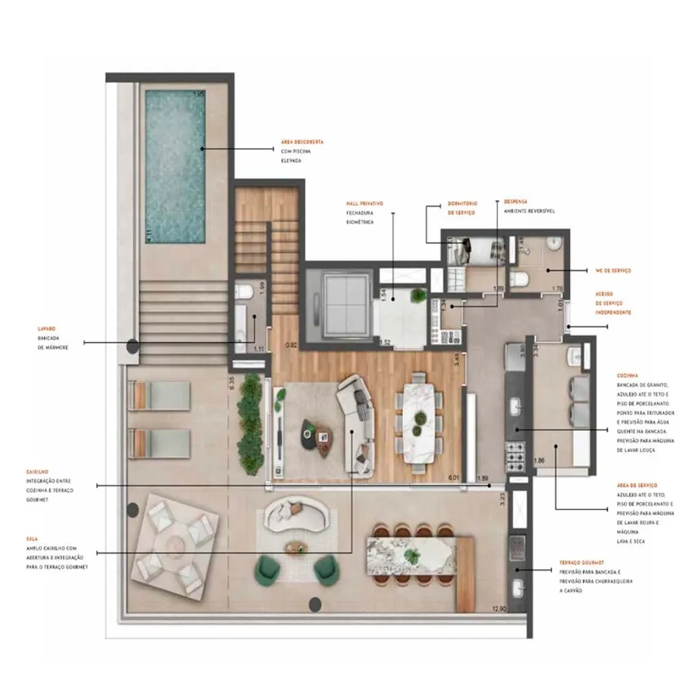 Apartamento, 3 quartos, 200 m² - Foto 16