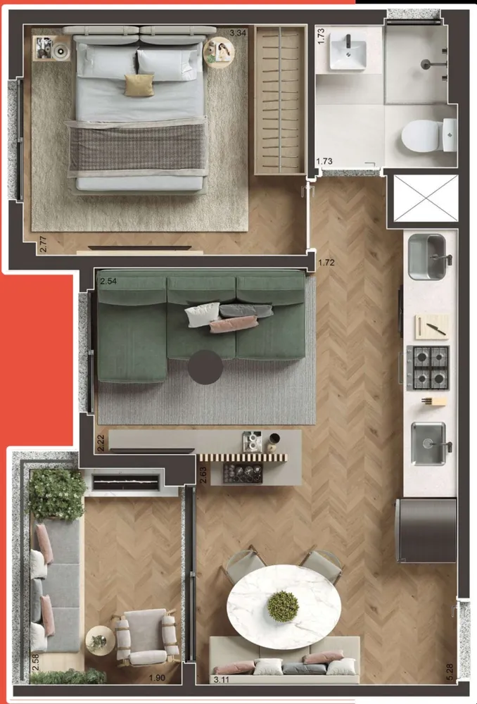 Apartamento, 1 quarto, 29 m² - Foto 14