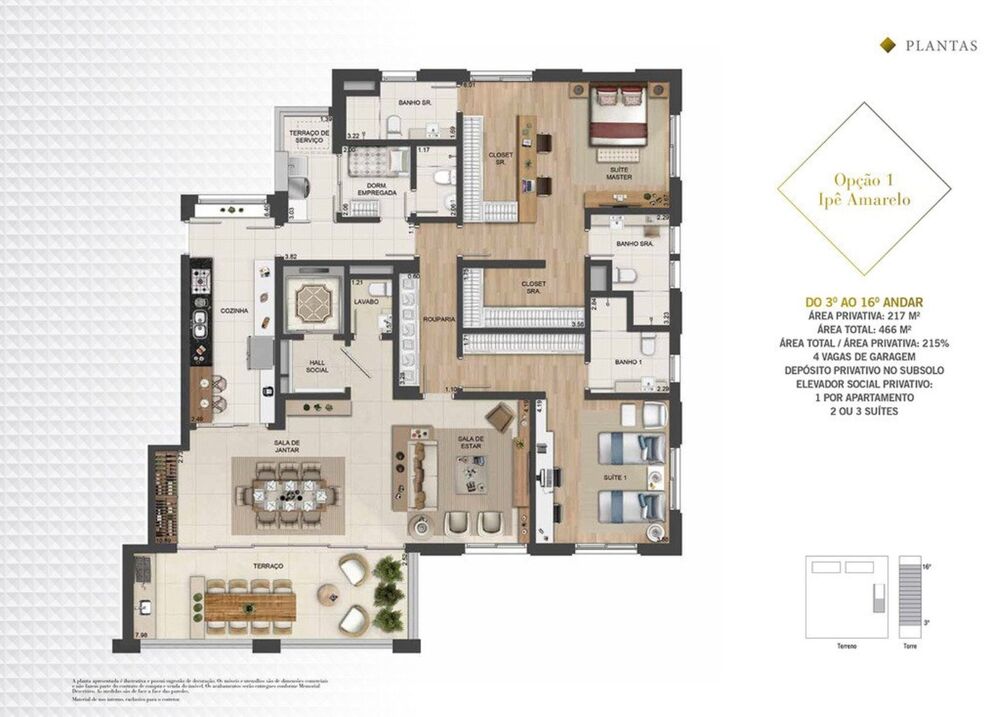 Apartamento, 4 quartos, 893 m² - Foto 3