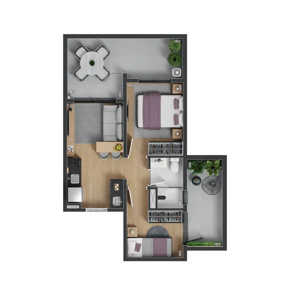 Apartamento, 1 quarto, 27 m² - Foto 4