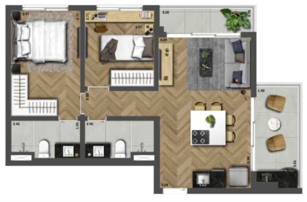 Apartamento, 1 quarto, 26 m² - Foto 5