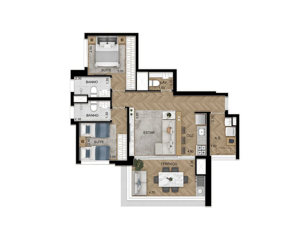 Apartamento, 3 quartos, 119 m² - Foto 12