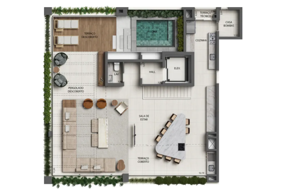 Cobertura, 3 quartos, 392 m² - Foto 7