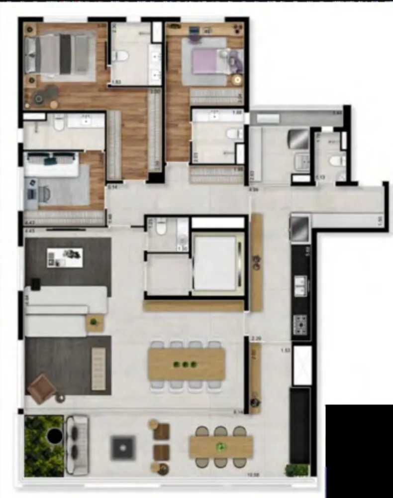Apartamento, 3 quartos, 270 m² - Foto 12
