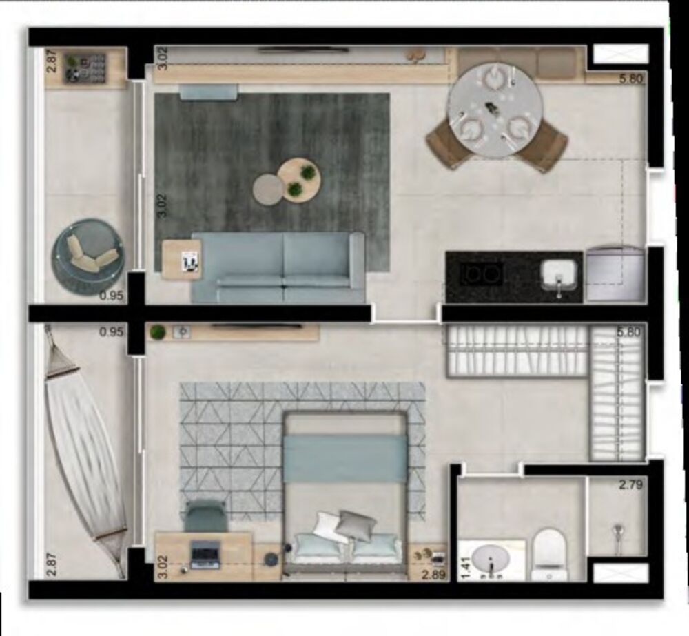 Apartamento, 1 quarto, 45 m² - Foto 11