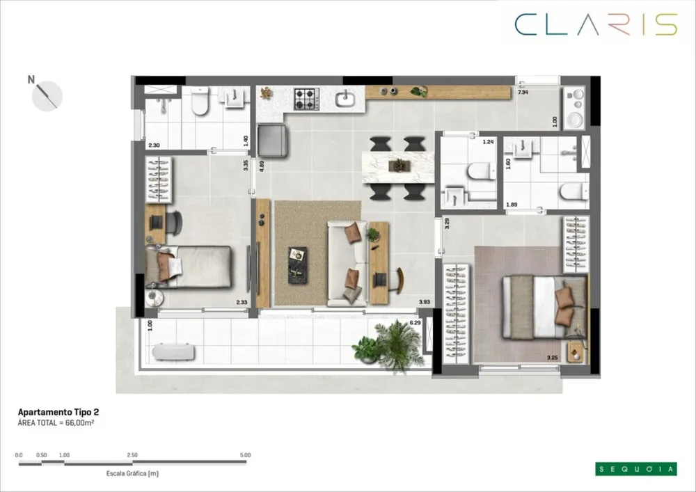 Apartamento, 1 quarto, 32 m² - Foto 1
