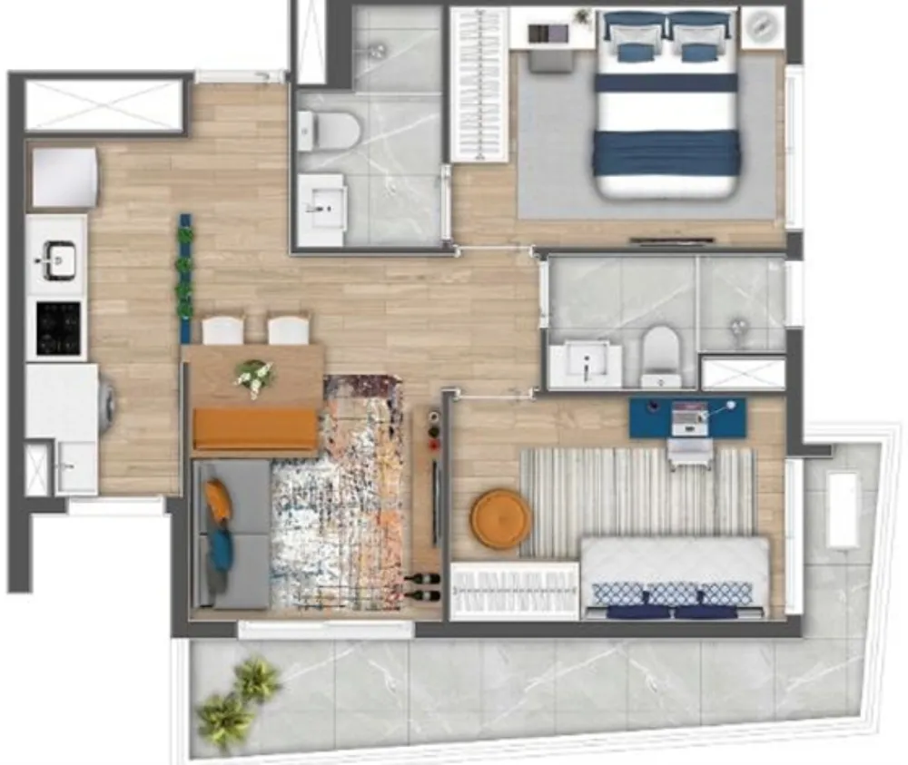 Apartamento, 2 quartos, 57 m² - Foto 16