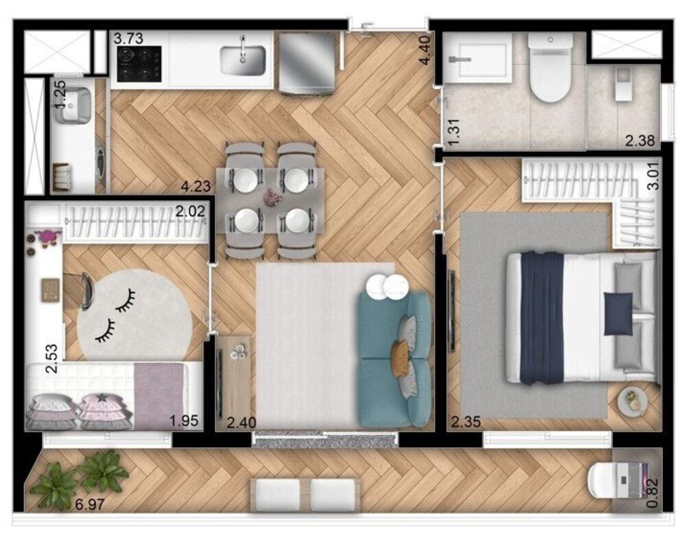 Apartamento, 2 quartos, 40 m² - Foto 10