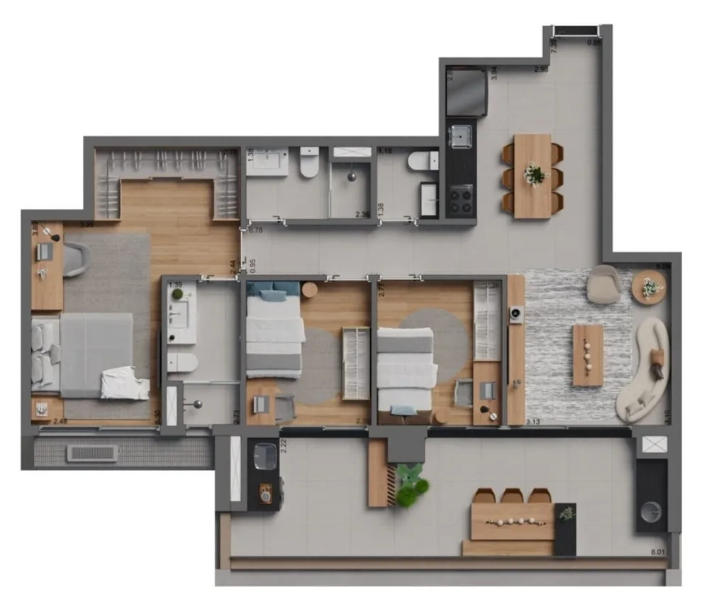 Apartamento, 2 quartos, 78 m² - Foto 11