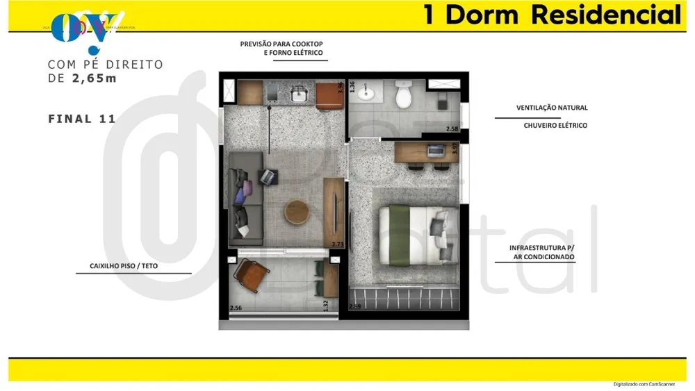 Apartamento, 1 quarto, 33 m² - Foto 16