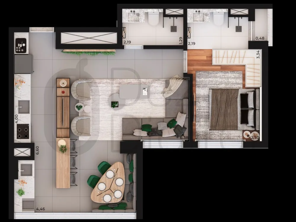 Apartamento, 1 quarto, 37 m² - Foto 8