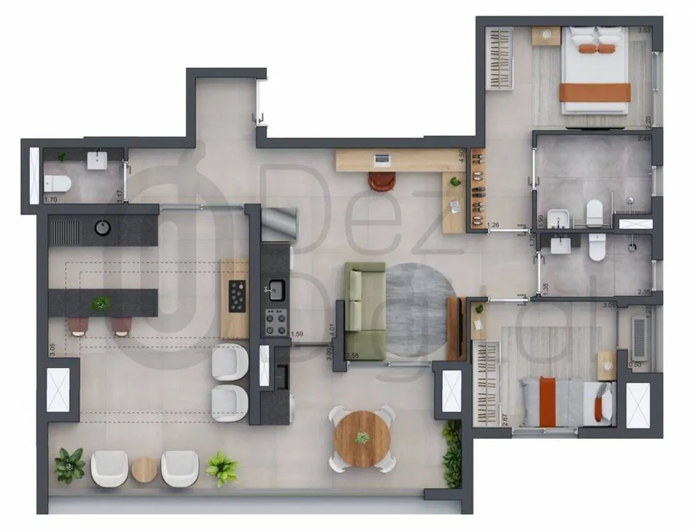 Apartamento, 2 quartos, 60 m² - Foto 5