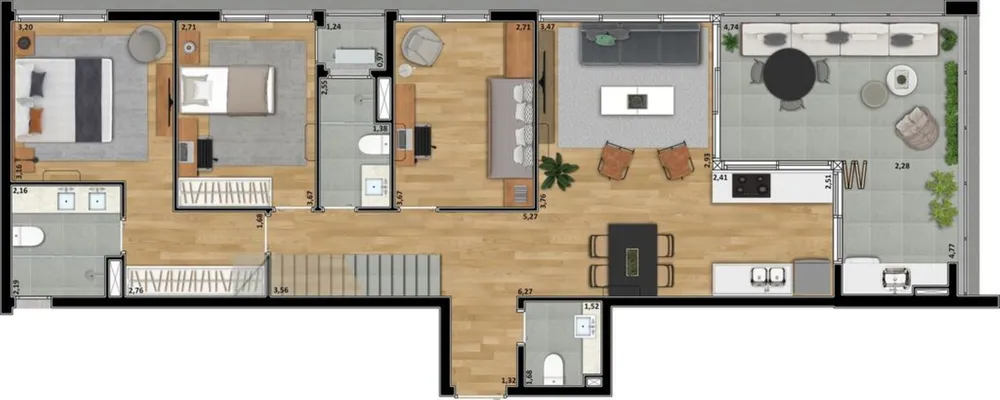 Apartamento, 3 quartos, 111 m² - Foto 14