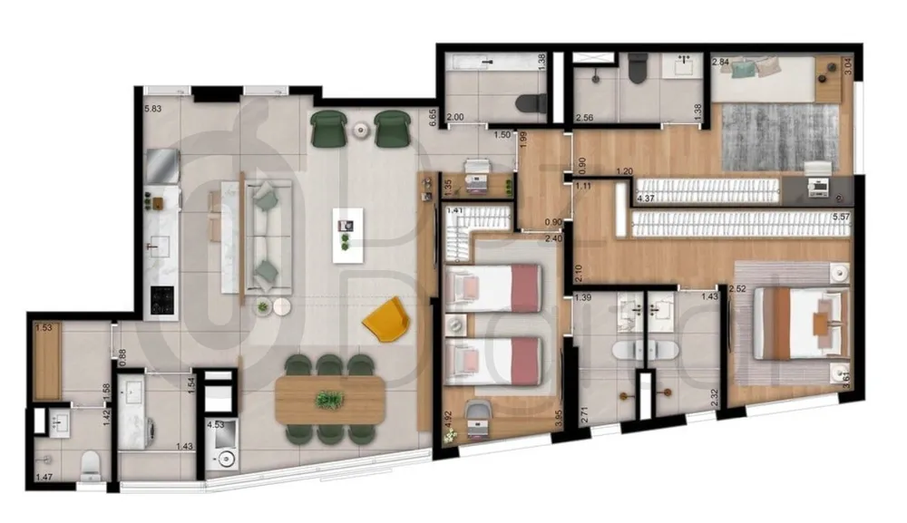 Apartamento, 3 quartos, 121 m² - Foto 6