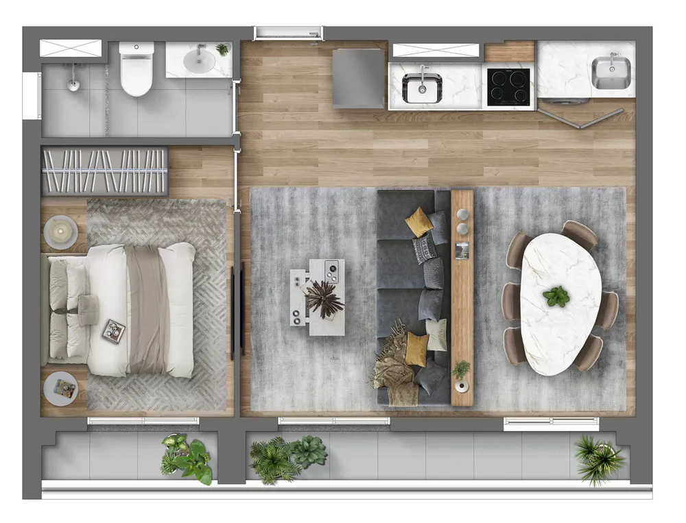 Apartamento, 2 quartos, 57 m² - Foto 10