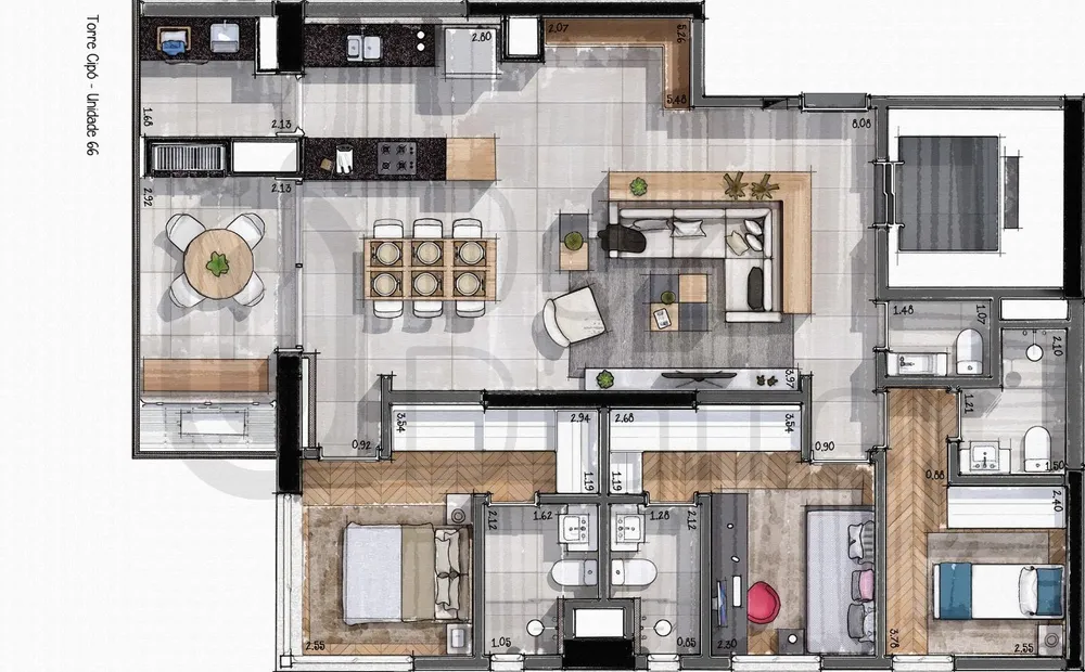 Apartamento, 3 quartos, 167 m² - Foto 15