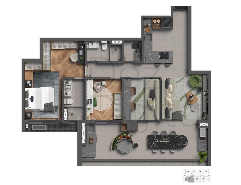 Apartamento, 3 quartos, 98 m² - Foto 6