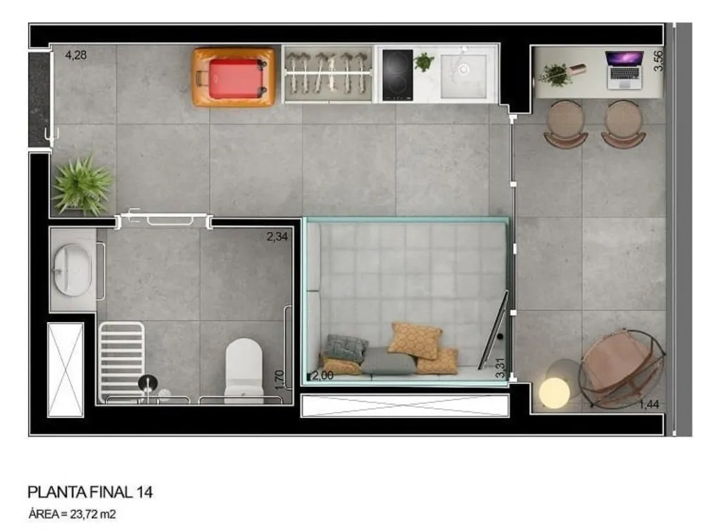 Apartamento, 2 quartos, 46 m² - Foto 8