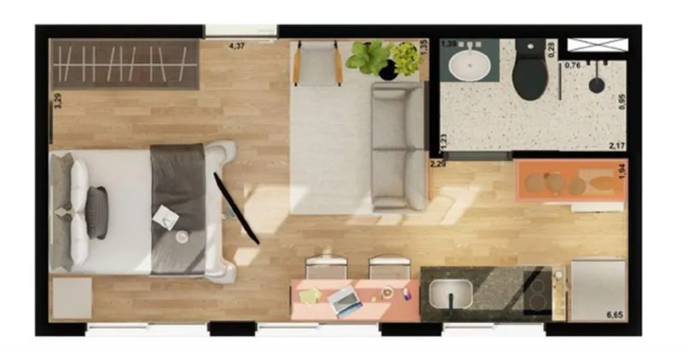 Apartamento, 1 quarto, 55 m² - Foto 4