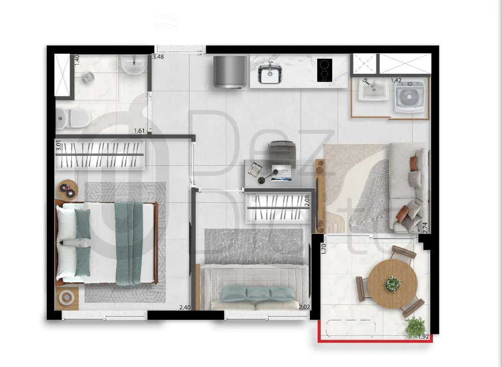 Apartamento, 2 quartos, 33 m² - Foto 5