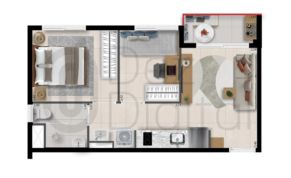 Apartamento, 2 quartos, 33 m² - Foto 15