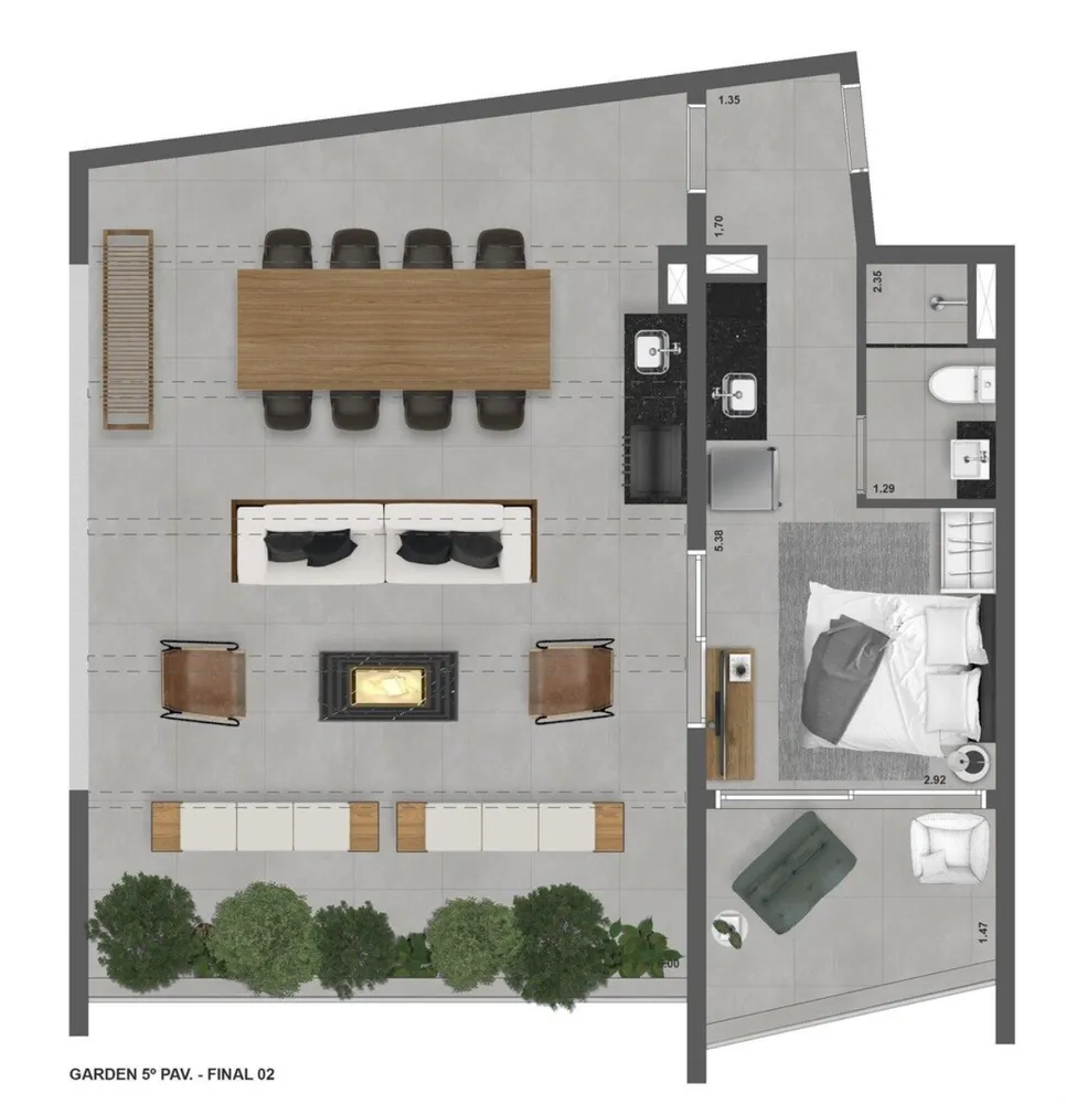 Apartamento, 1 quarto, 24 m² - Foto 8