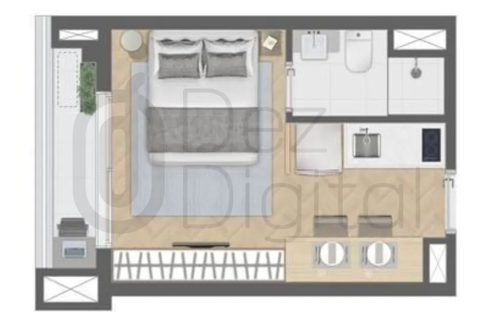 Apartamento, 1 quarto, 27 m² - Foto 15