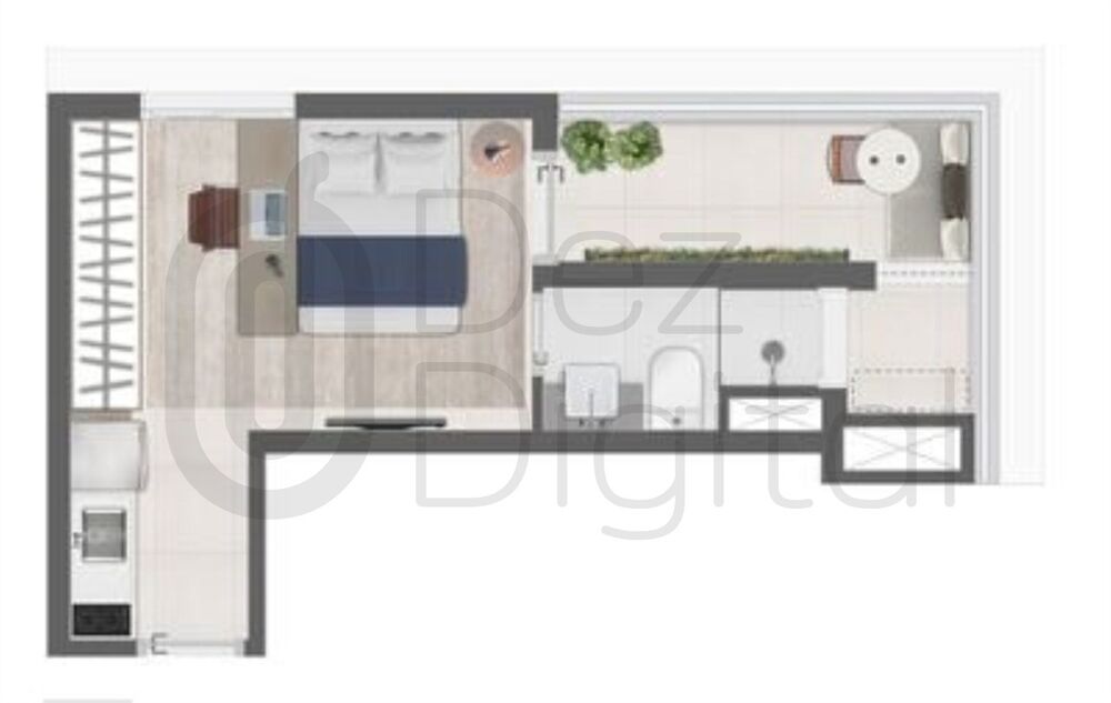 Apartamento, 1 quarto, 27 m² - Foto 2