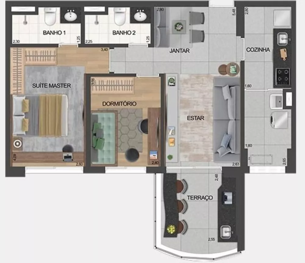 Apartamento, 3 quartos, 81 m² - Foto 41