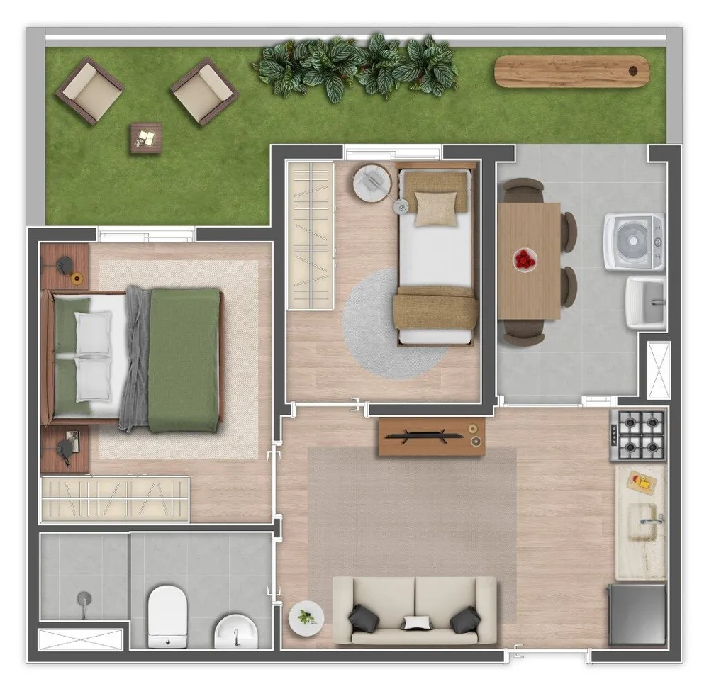 Apartamento, 2 quartos, 32 m² - Foto 11
