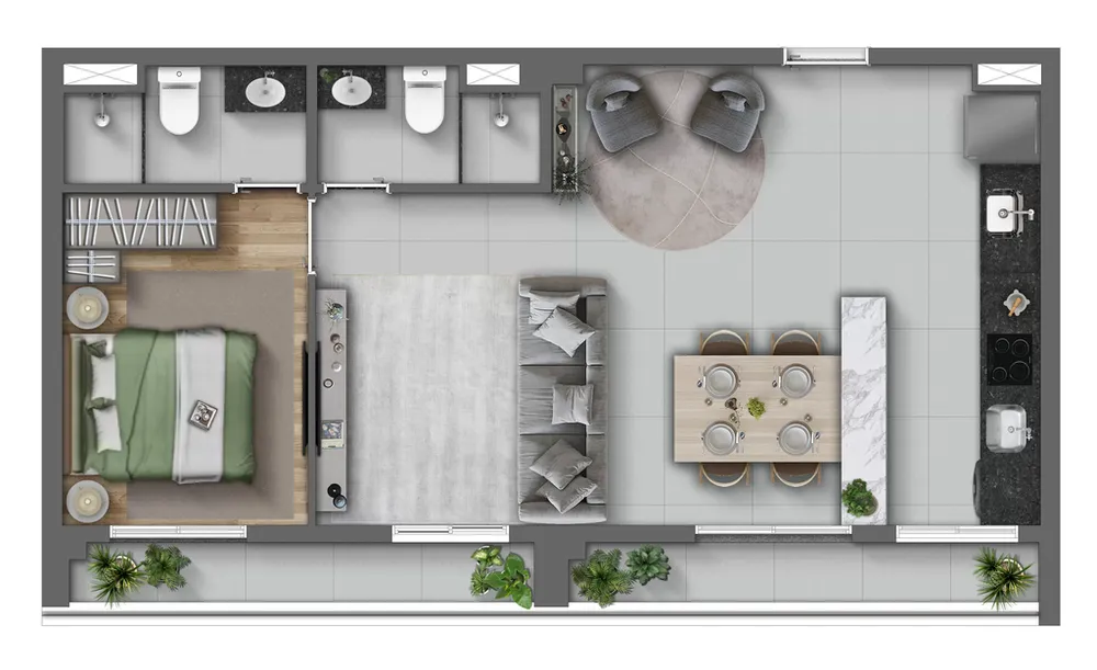 Apartamento, 3 quartos, 74 m² - Foto 4