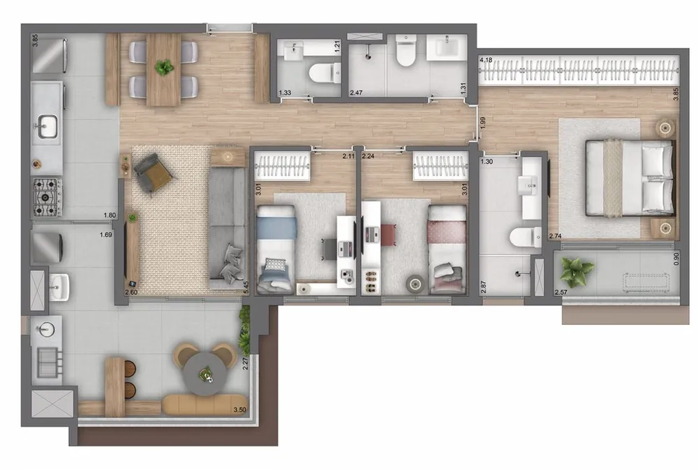 Apartamento, 3 quartos, 126 m² - Foto 9