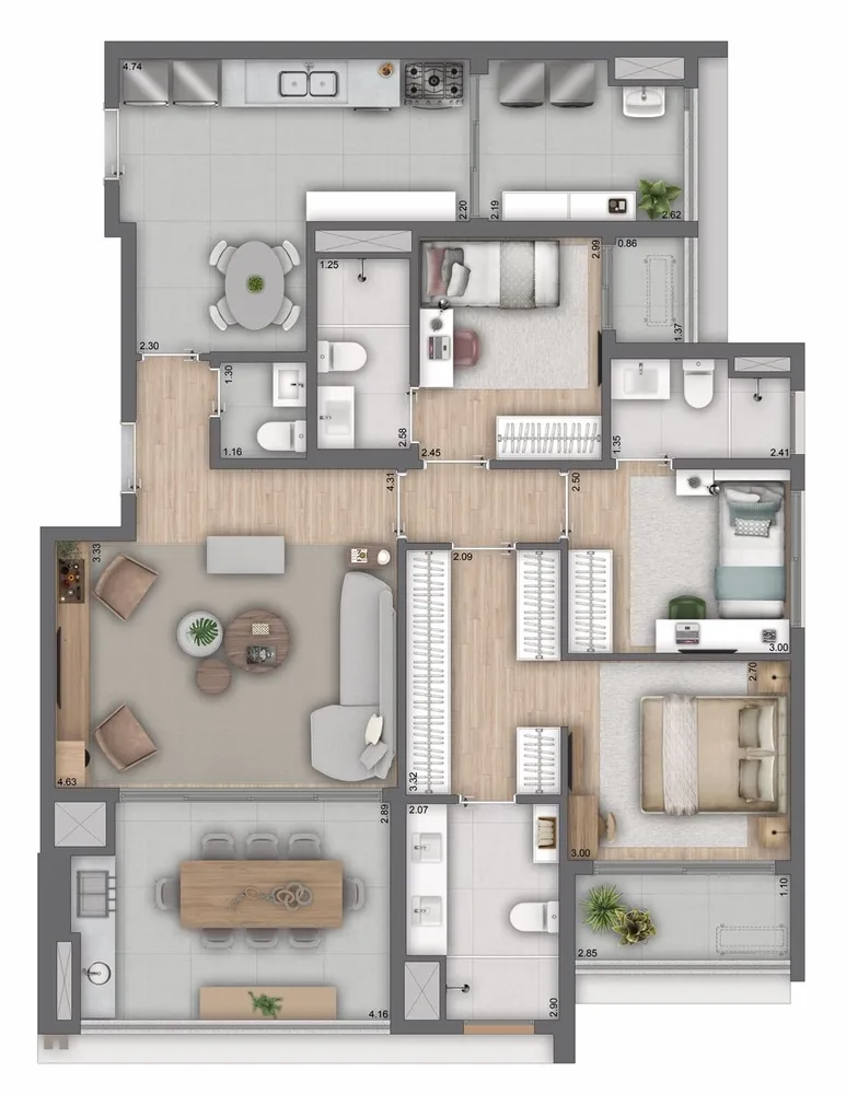 Apartamento, 3 quartos, 126 m² - Foto 10