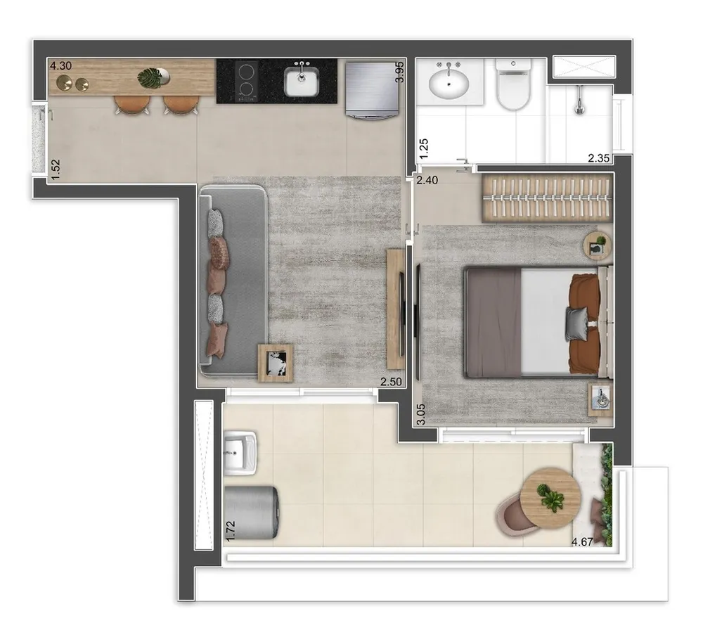Apartamento, 1 quarto, 32 m² - Foto 20