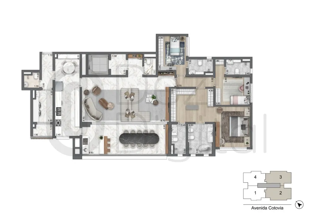 Apartamento, 3 quartos, 174 m² - Foto 13