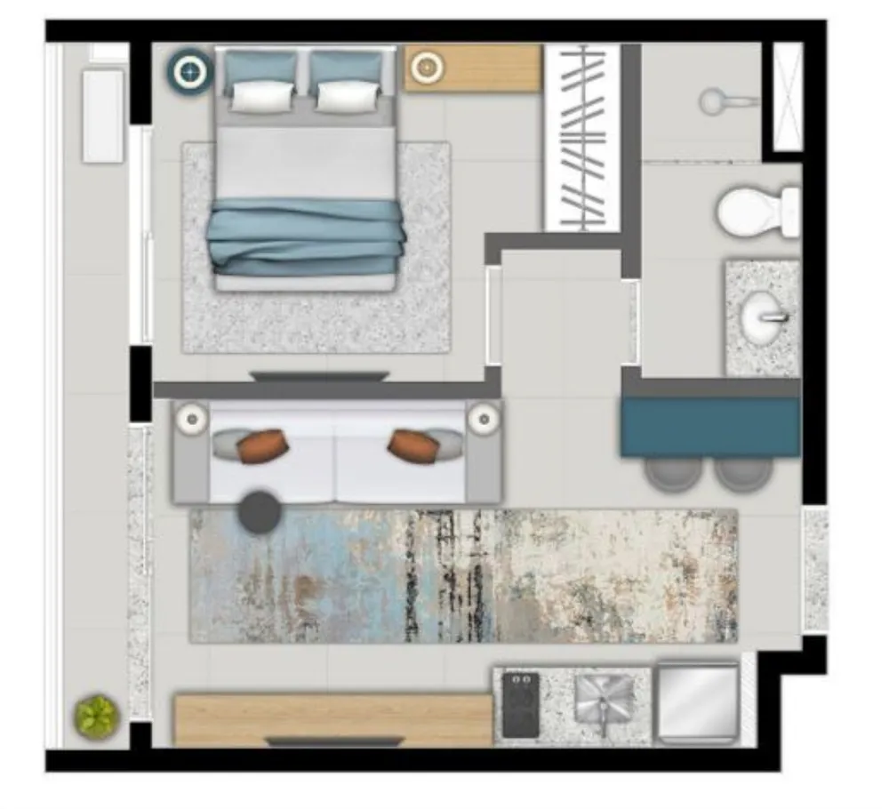 Apartamento, 1 quarto, 32 m² - Foto 34