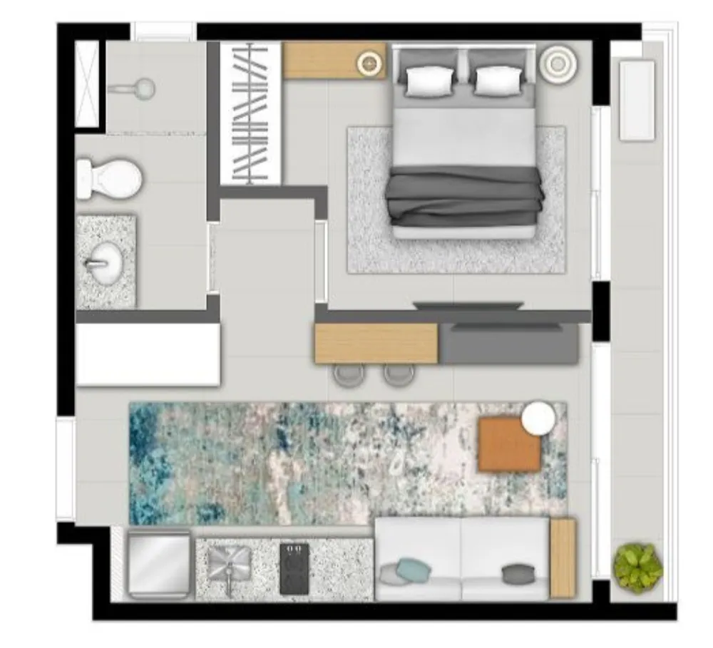 Apartamento, 1 quarto, 32 m² - Foto 33