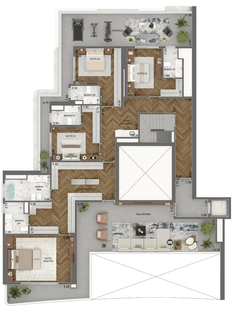 Apartamento, 4 quartos, 395 m² - Foto 12