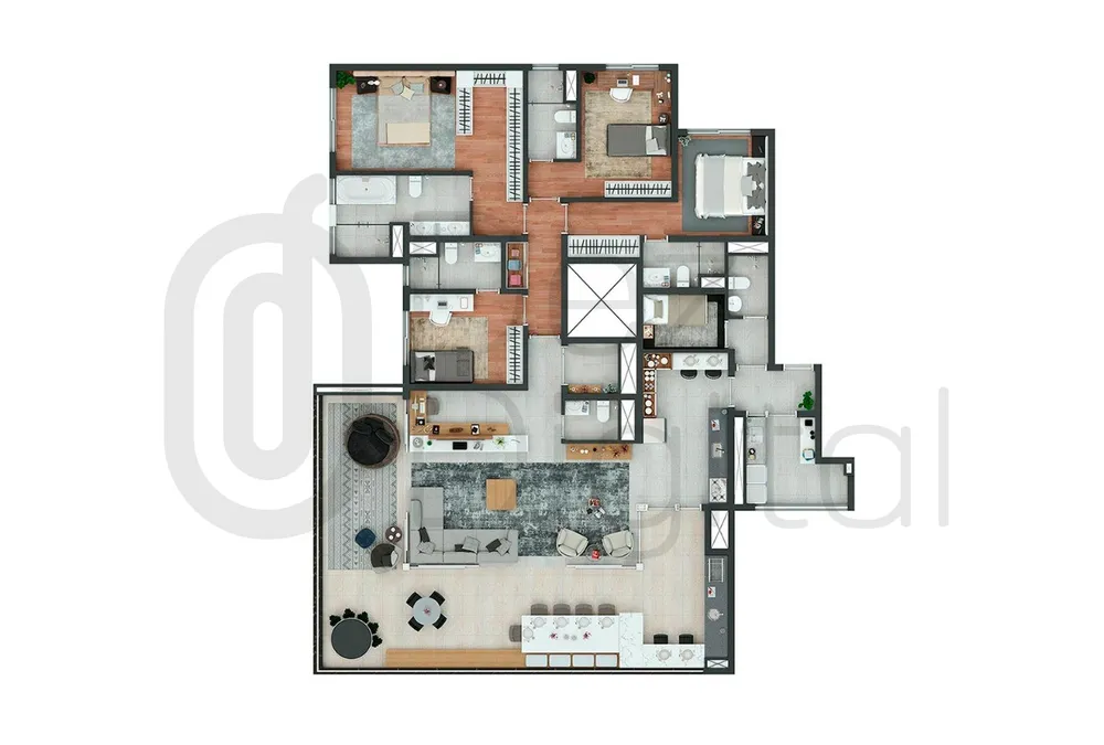 Apartamento, 4 quartos, 230 m² - Foto 5