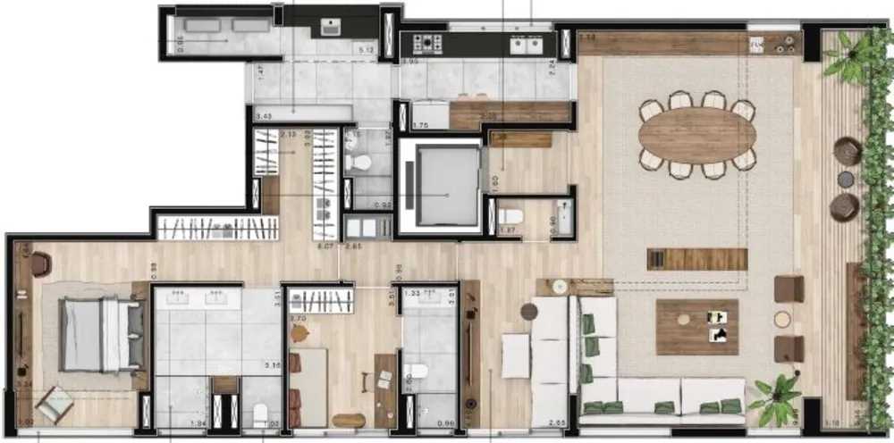 Apartamento, 3 quartos, 196 m² - Foto 15