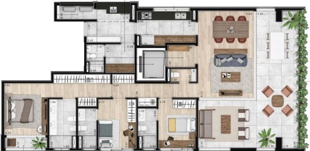 Apartamento, 3 quartos, 196 m² - Foto 4