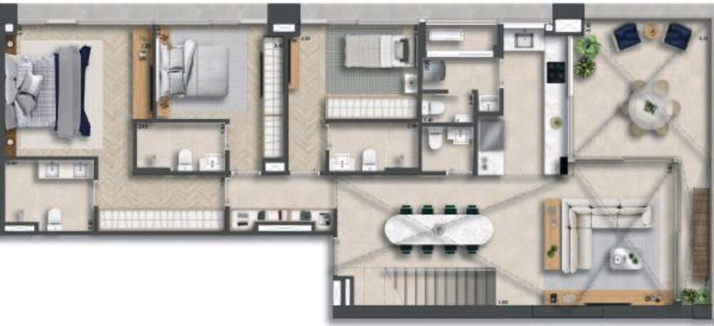 Cobertura, 3 quartos, 209 m² - Foto 12