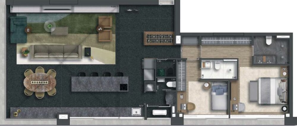 Cobertura, 3 quartos, 209 m² - Foto 9