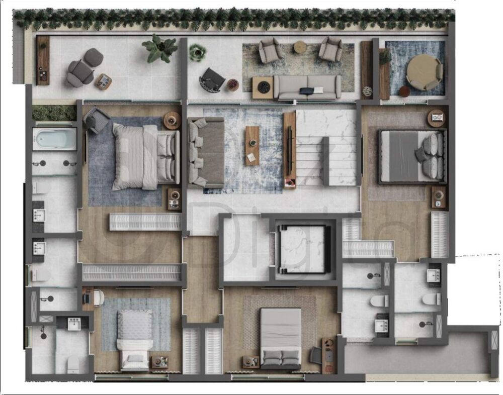 Cobertura, 4 quartos, 338 m² - Foto 12