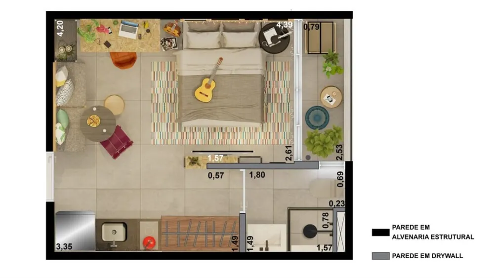 Apartamento, 1 quarto, 24 m² - Foto 15