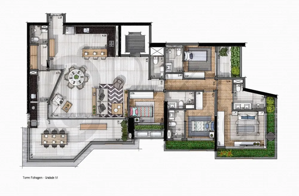 Apartamento, 3 quartos, 197 m² - Foto 10