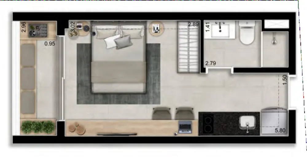 Apartamento, 1 quarto, 23 m² - Foto 11