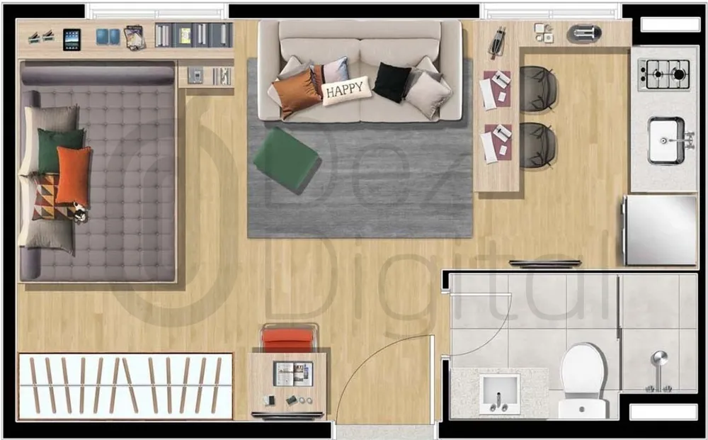 Apartamento, 1 quarto, 24 m² - Foto 14