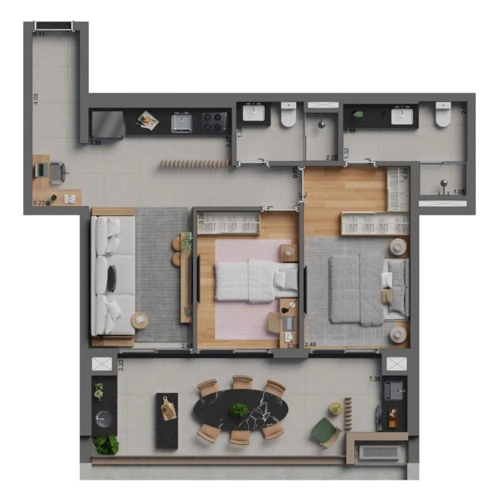 Apartamento, 3 quartos, 98 m² - Foto 15