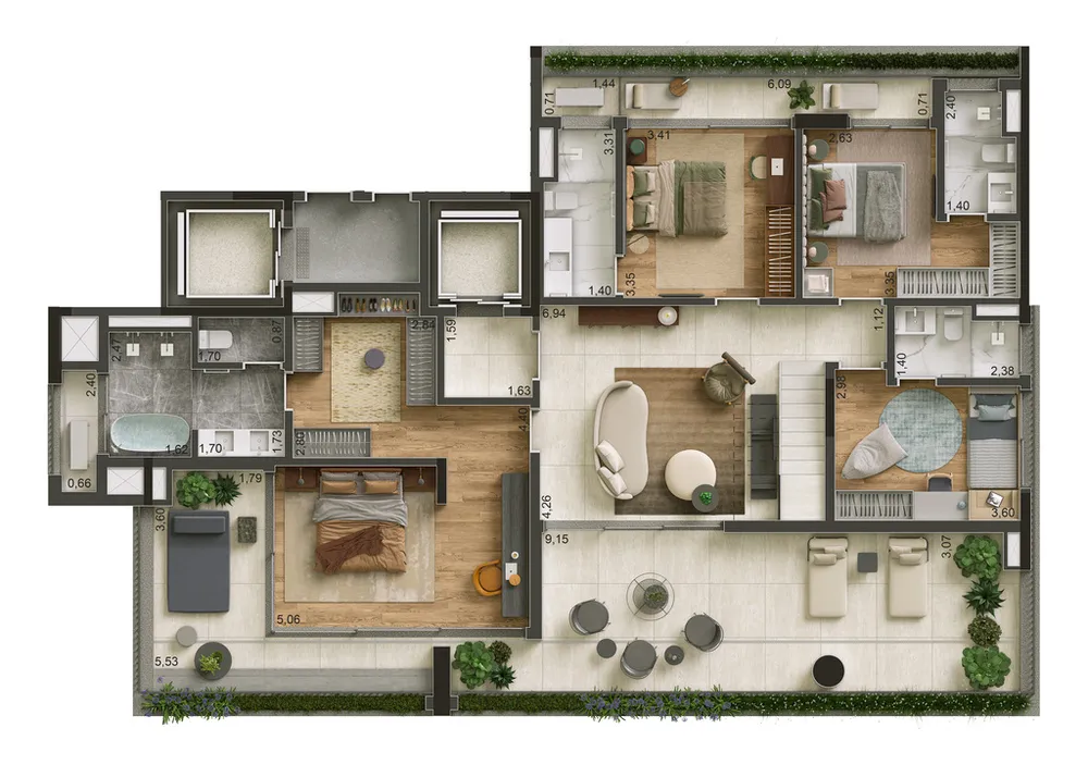 Apartamento, 3 quartos, 167 m² - Foto 15
